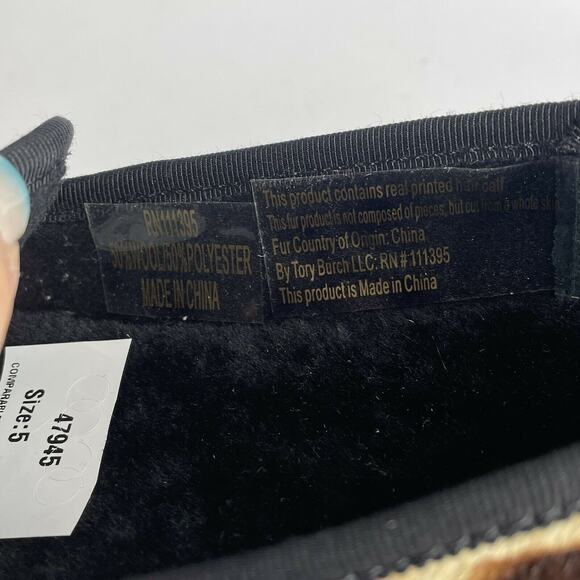 Tory Burch Billy Hair Calf Leopard Print Flats Shoes NIB Size 5 - Picture 9 of 10